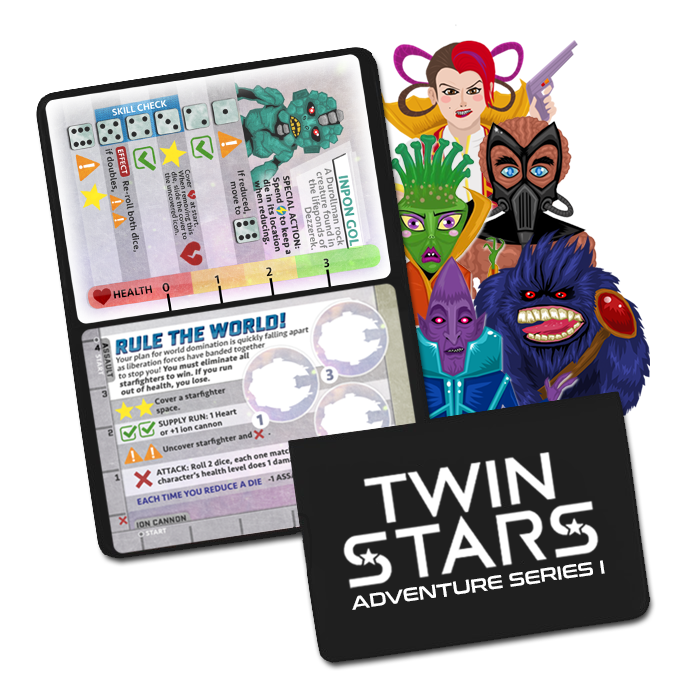 Twin Stars: Adventure Series I - Print & Play